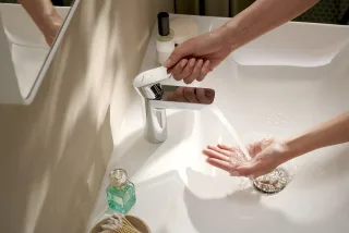 Hansgrohe Waschtischmsicher 100 Neovis Q CoolStart ohne Ablaufgarnitur chrom,71353000 71353000
