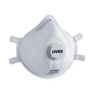 uvex silv-Air classic 2312 Atemschutzmaske FFP3 mit Ausatemventil  weiß one size - 8732312