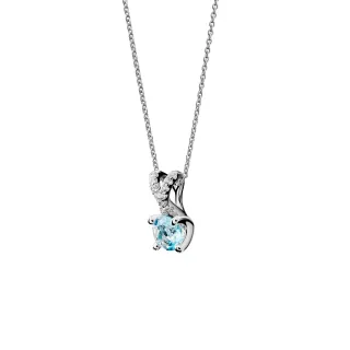 Orphelia 'Maya' Damenkette aus 925 Sterling Silber mit Anhänger - Silber ZH-7478/AQ