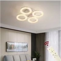 Eurotondisplay LED Deckenleuchte LED Deckenlampe Fernbedienung Lichtfarbe/Helligkeit einstellbar, LED fest integriert, mit Fernbedienung kaltweiß-neutalweiß -warmweiß, 7000k-3000k stufenlos einstellbar ., Lichtfarbe und Helligkeit einstellbar