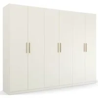 rauch Kleiderschrank Drehtürenschrank Schrank Garderobe Ankleide SKANDI BY QUADRA SPIN (Breiten: 181/226/271 cm, Höhe 210 cm) im Landhaus-Stil mit Massivholzgriffen aus Wildeiche