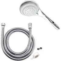 Jumpeak Brausegarnitur brausekopf,duschkopf mit schlauch,handbrause dusche,badezimmer set, set, Handbrause, Brauseschlauch, 1-tlg, duschkopf wassersparend,badezimmer zubehör,chromierte Oberfläche