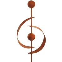 Kobolo Gartenstecker Dekostecker RUSTY SATURN in Rostoptik (1 Stück)