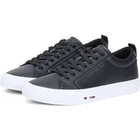 Tommy Hilfiger HARLEM STREET LTH Sneaker Freizeitschuh, Halbschuh, Schnürschuh mit TH-Logo -klein ausfallend