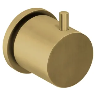 Herzbach Design iX UPventil 2-/ 3-Wegeumsteller Blende rund Edelstahl Brass, 21.959750.3.41 21.959750.3.41