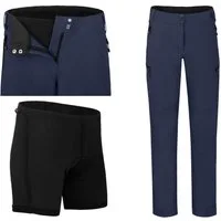 Bergson Fahrradhose VINA Damen 2in1 Radhose (mit gepolsterter Innenhose), robust, elastisch, N