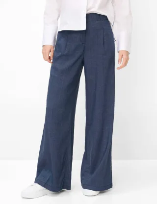Brax Damen Palazzohose Style MARLENE NAVY, dunkelblau, Gr. 38