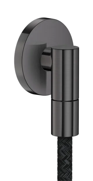 Hansgrohe Wandanschluss Axor Wall outlet Fine rund G1/2" brushed black chrome , 36737340 36737340