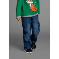 KangaROOS Schlupfjeans Cargo-Jeans für kleine Jungen Stretchjeans mit coolen Cargotaschen