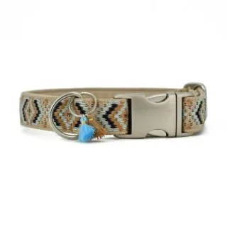 THE DOG IDEA Boho-Chic Halsband Mokka M