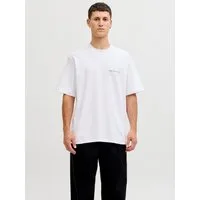 Jack & Jones T-Shirt JPRBLAOWEN SS BRANDING TEE SN Baumwollmischung, relaxed fit