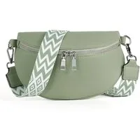 TAN.TOMI Schultertasche Damen Bauchtasche Gürteltasche Umhängetasche Crossbody-Bag Hüfttasche, als Schultertasche tragbar mit Verstellbare Schultergurte