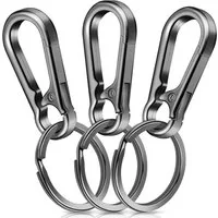 FELIXLEO Schlüsselanhänger 3er Set Karabiner Schlüsselanhänger Metall für Rucksack und Auto (1-tlg)