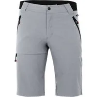 Bergson Outdoorhose ARRESÖ COMFORT Bermuda Herren Wandershorts, leicht, strapazierfähig, Normalgrößen, hellgrau