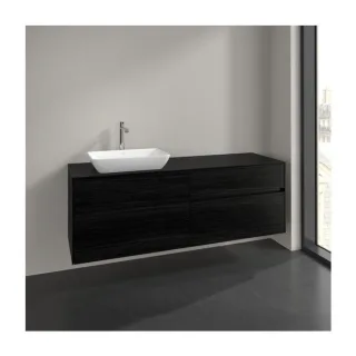 Villeroy und Boch Collaro Waschtischunterschrank C12100AB 160x54,8x50cm, Waschtisch links, black oak