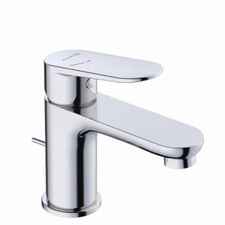 Kludi X1 Waschtischarmatur 322630575 EcoPlus Mittelstellung Kaltwasser, mit Ablaufgarnitur, chrom