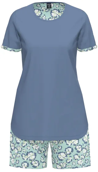 AMMANN - Brenda BW/Modal Pyjama kurz WM true navy - Gr. - 44