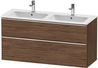 Duravit D-Neo Waschtischunterbau wandhängend Nussbaum dunkel Matt 1280x462x625 mm - DE4365010210000 DE4365010210000