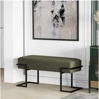 Design Möbel Sitzbank CELINE Gepolsterte Sitzbank 80/100 cm Flurbank, Schlafzimmerbank
