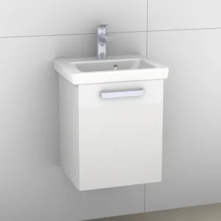 Artiqua 414 Waschtischunterschrank für Subway 2.0 7315F5 Weiß Hochglanz, 414-WUT-V78-R-7016-68 414-WUT-V78-R-7016-68
