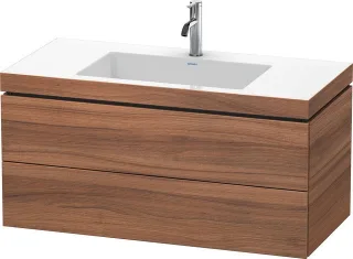 Duravit L-Cube c-bonded Set wandhängend Nussbaum Matt 1000x480x500 mm - LC6928O7979 LC6928O7979