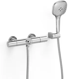 Tres Wannenthermostat Aufputz Antikalk Handdusche (3 Positionen) mit , 21717419 21717419