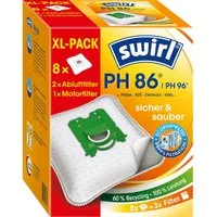Swirl Staubsaugerbeutel PH 86/96 EcoPor XL, passend für Philips, AEG, Electrolux, Progress, Standard-Bag, Volta
