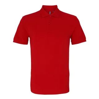 Asquith & Fox Herren Polohemd mit kurzen Ärmeln (kirschrot)
