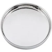 Fink Servierteller ATHEN Tablett - silberfarben - Edelstahl - Ø 30cm - Serviertablett, Edelstahl, (1x Tablett, Serviertablett - Tableau), Servierbrett - Servierplatte - Trageplatte - Brettchen - Abstellbrett