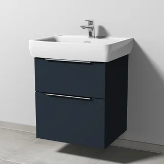 Sanipa 3way Waschtischunterbau zu Laufen Pro A Waschtisch mit 2 Auszügen, Marine-Matt UP7561R