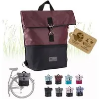 BambiniWelt by Rafael K. Fahrradtasche Fahrradtasche Gepäckträgertasche 2in1 Rucksack 20L, Gepäckträgertasche/Fahrradrucksack