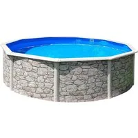Waterman Rundpool Stahlwandpool rund Classic Größe wählbar, 120cm ti (Einzelbecken, 1-tlg), verzinkte Stahlwand