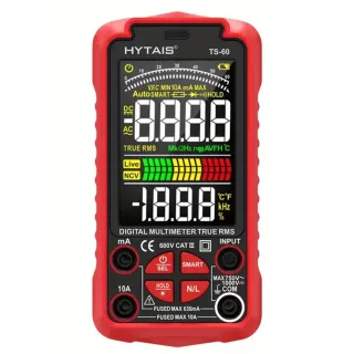 HYTAIS TS-60 Digital Multimeter 6000 Counts High Precision Rechargeable Battery Live Wire Detection AC/DC Voltage Curren