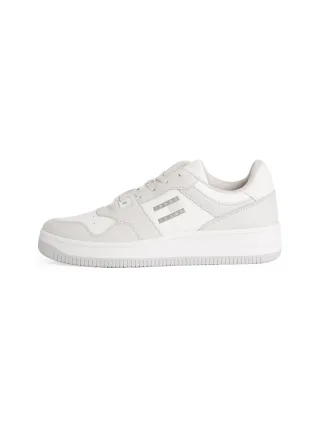 Tommy Jeans Sneaker "TJM RETRO BASKET CUPSOLE TUMBLE", Freizeitschuh, Halbschuh, Schnürschuh mit gepolstertem Schaftrand