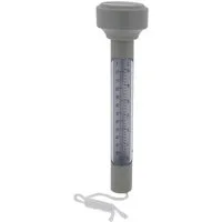 Bestway Schwimmthermometer Schwimmendes Poolthermometer Grau 1 Stück, Stück 1-tlg., Thermometer, Poolthermometer Wassertemperatur Temperaturfühler Wasserthermometer