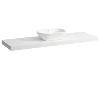 Laufen Waschtisch-Platte LANI 495x1570x65 mit Aussschnitt mittig H4046911122601