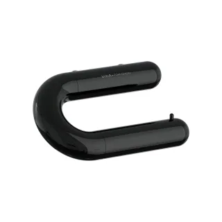 VitrA Liquid Papierrollenhalter Wandmontage Breite 20 cm Schwarz Hochglanz,A4456539 A4456539