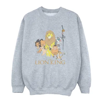Disney - "The Lion King Group" Sweatshirt für Mädchen (Grau)