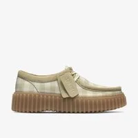 Clarks Clarks - Torhill Bee Sage Textile - Grün Schnürschuh