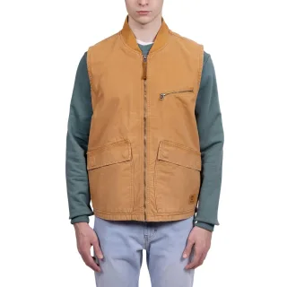 Timberland - Weste für Herren, Gerippter Kragen (Weizen)