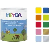 Heyda Stempel Stempelkissen 10ST sort. HEYDA 20-4888470 3x3cm Rainbow