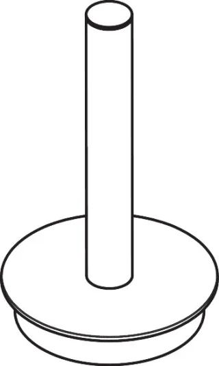 Hansgrohe Dorn für Reservepapierhalter AddStoris S chrom,85205000 85205000