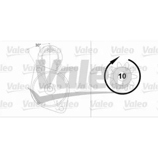 Valeo Starter 1,7 kW Mercedes A-Klasse Vaneo 1,7