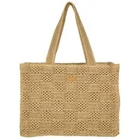 Enrico Benetti Strandtasche Badetasche mit Reißverschluss Damen Herren (Shopper, groß), in schöner Bastoptik