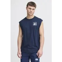 !Solid Rundhalsshirt SDOlav Lässiges Tanktop mit Backprint