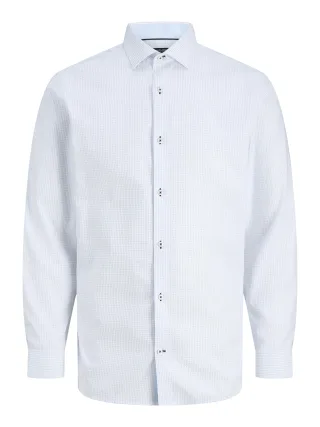 JACK&JONES - JPRBLAPARKER DETAIL L/S SHIRT NOOS White - Gr. - XXL