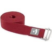 bodhi Yogamatte Yogagurt mit Schiebeschnalle ASANA BELT 2,5m, Metall weinrot