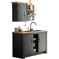 OTTO home Pantryküche KS-Westminster, Breite 130 cm, ohne E-Geräte