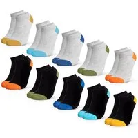 OCCULTO Sneakersocken Mädchen & Jungen Sneaker Socken 10er Pack (Modell: Piccolo) (10-Paar)