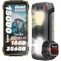 blackview BV7300 incl. W60 800LM Campinglicht handy Ohne Vertrag Outdoor Handy (6.67 Zoll, 50 MP Kamera, 15000mAh, 45W, 50MP, 32MP, 20MP, 6,67", NFC)